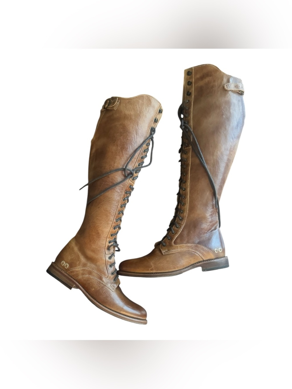 Bed Stu Della Tall Lace Up Leather Boots Size 7
